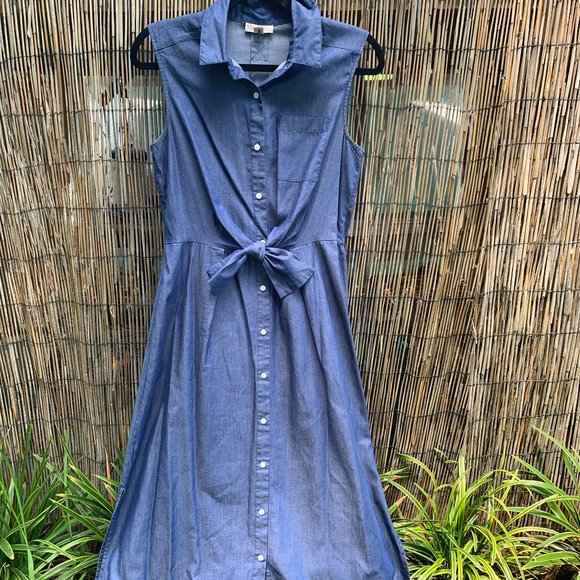 Dress Barn Dresses & Skirts - Dress Barn Full Length button front dress